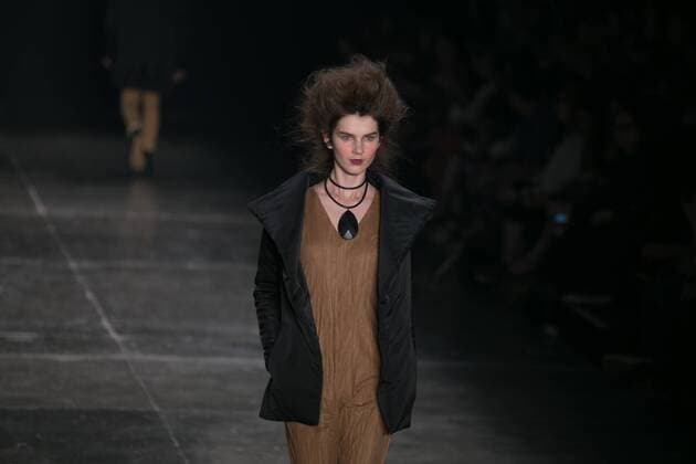 SAO PAULO, Brazil - 10 19 2015: SAO PAULO FASHION WEEK WINTER 2016- A Rachel Davidowicz during Sao Paulo Fashion Week Winter 2016 held at Ibirapuera Park.  Ci?axNeder