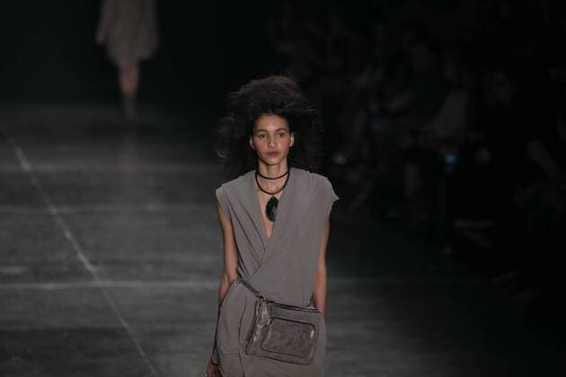 SAO PAULO, Brazil - 10 19 2015: SAO PAULO FASHION WEEK WINTER 2016- A Rachel Davidowicz during Sao Paulo Fashion Week Winter 2016 held at Ibirapuera Park.  Ci?axNeder