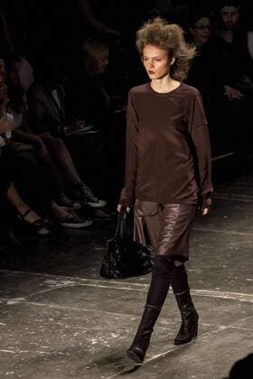 SAO PAULO, Brazil - 10 18 2015: WINTER 2016 Fashion Week stylist Rachel -Desfile Davidowicz during Fashion Week Winter 2016 held in Sao Paulo.  MarcoxGalv?o