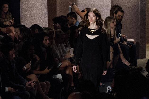 SAO PAULO, Brazil - 10 18 2015: WINTER 2016 Fashion Week stylist -Desfile Lilly Sarti during Fashion Week Winter 2016 held in Sao Paulo.  MarcoxGalv?o