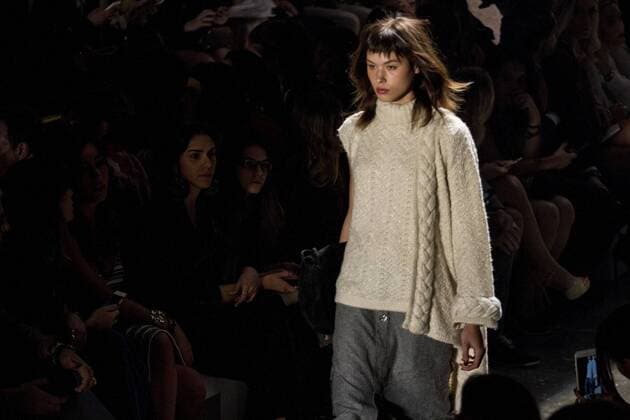 SAO PAULO, Brazil - 10 18 2015: WINTER 2016 Fashion Week stylist -Desfile Lilly Sarti during Fashion Week Winter 2016 held in Sao Paulo.  MarcoxGalv?o