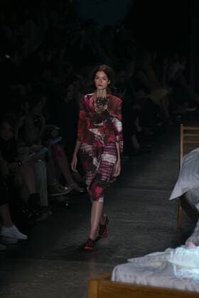 SAO PAULO, Brazil - 10 19 2015: SAO PAULO FASHION WEEK WINTER 2016- Ronaldo Fraga during the Sao Paulo Fashion Week Winter 2016 held at Ibirapuera Park.  Ci?axNeder