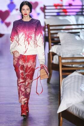 Oct. 19, 2015 - Sao Paulo, Brazil - A model presents a creation by Ronaldo Fraga during the 2016 Winter collection of the Sao Paulo Fashion Week. Sao Paulo Brazil - ZUMAp133