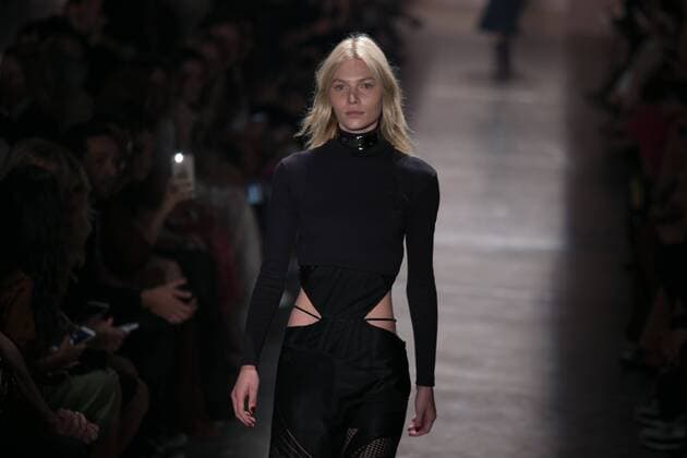 SAO PAULO, Brazil - 10 19 2015: SAO PAULO FASHION WEEK WINTER 2016- Lilly Sarti during Sao Paulo Fashion Week Winter 2016 held at Ibirapuera Park.  Ci?axNeder