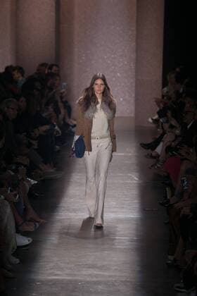 SAO PAULO, Brazil - 10 19 2015: SAO PAULO FASHION WEEK WINTER 2016- Lilly Sarti during Sao Paulo Fashion Week Winter 2016 held at Ibirapuera Park.  Ci?axNeder