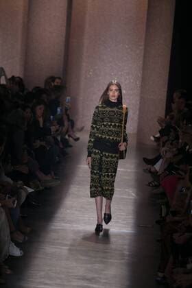 SAO PAULO, Brazil - 10 19 2015: SAO PAULO FASHION WEEK WINTER 2016- Lilly Sarti during Sao Paulo Fashion Week Winter 2016 held at Ibirapuera Park.  Ci?axNeder