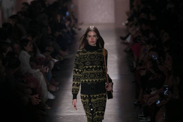 SAO PAULO, Brazil - 10 19 2015: SAO PAULO FASHION WEEK WINTER 2016- Lilly Sarti during Sao Paulo Fashion Week Winter 2016 held at Ibirapuera Park.  Ci?axNeder