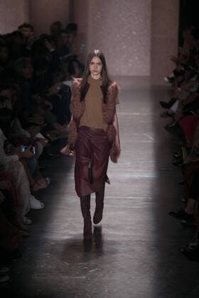 SAO PAULO, Brazil - 10 19 2015: SAO PAULO FASHION WEEK WINTER 2016- Lilly Sarti during Sao Paulo Fashion Week Winter 2016 held at Ibirapuera Park.  Ci?axNeder