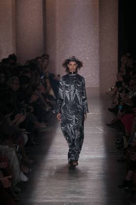 SAO PAULO, Brazil - 10 19 2015: SAO PAULO FASHION WEEK WINTER 2016- Lilly Sarti during Sao Paulo Fashion Week Winter 2016 held at Ibirapuera Park.  Ci?axNeder