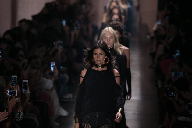 SAO PAULO, Brazil - 10 19 2015: SAO PAULO FASHION WEEK WINTER 2016- Lilly Sarti during Sao Paulo Fashion Week Winter 2016 held at Ibirapuera Park.  Ci?axNeder