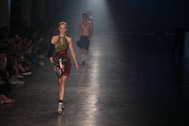 SAO PAULO, Brazil - 10 20 2015: Fashion Week WINTER 2016 - Carol Trentini for Ellus during Fashion Week Winter 2016 held in Sao Paulo.  Ci?axNeder