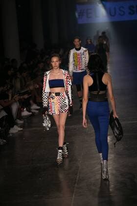 SAO PAULO, Brazil - 10 20 2015: Fashion Week WINTER 2016 - Ellus during Fashion Week Winter 2016 held in Sao Paulo.  Ci?axNeder