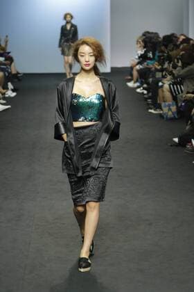 Oct. 21, 2015 - Seoul, South Korea - October 21, 2015 - South Korea, Seoul : Model catwalk on the runway during the Seoul Fashion Week 2016 S S S=YZ show at DDP in Seoul, South Korea. Seoul Fashion Week every march, october held on annual fashion show in South Korea. Seoul South Korea  - ZUMAn230