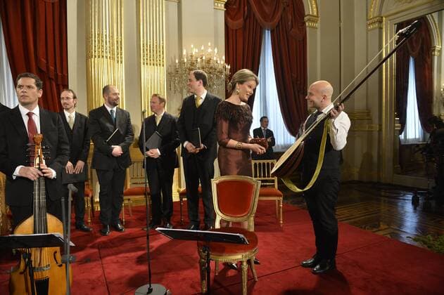 - BRUSSELS, BELGIUM: Queen Mathilde of Belgium pictured during the autumn concert at the Royal Palace, in Brussels, Wednesday 21 October 2015.  DIRKxWAEM 04725533
