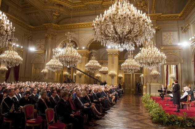 Belgium, Brussels, Oct. 21, 2015 - Queen Mathilde of Belgium and King Philippe - Filip of Belgium attend the autumn concert at the Royal Palace Â 