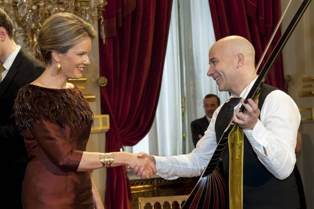 Belgium, Brussels, Oct. 21, 2015 - Queen Mathilde of Belgium and King Philippe - Filip of Belgium attend the autumn concert at the Royal Palace Â 