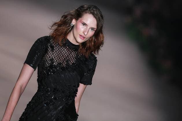 Oct. 21, 2015 - Sao Paulo, Sao Paulo, Brazil - A model presents a creation of Samuel Cirnansck during the 2016 Winter Collection of the Sao Paulo Fashion Week. Sao Paulo Brazil - ZUMAp133