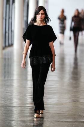 Oct. 21, 2015 - Sao Paulo, Brazil - A model presents the creation of Reinaldo LourenÃßo during the 2016 Winter collection of the Sao Paulo Fashion Week. Sao Paulo Brazil - ZUMAp133