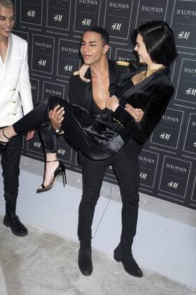 Olivier Rousteing und Kendall Jenner bei der Balmain x H&M Collection Fashion Show im 23 Wall Street. New York, 20.10.2015 Foto:xD.xVanxTinex xFuturexImage