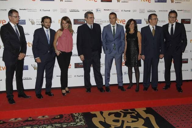 XVII Edicion de los premios Iris de la Academia de Television 2015. XVII Edition of Iris awards from Television Academy, Spain. Photo by J. Luis Cuesta 261 Cordon. Cordon Press 