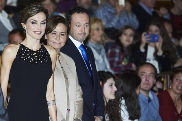 Oct. 22, 2015 - Gijon, Principado de Asturias, Spain - Queen Letizia of Spain during a tribute to US filmmaker Francis Ford Coppola at the Jovellanos Theatre in Gijon, on October 22, 2015 on the eve of the Princess of Asturias awards ceremony. Gijon Spain  - ZUMAg15_