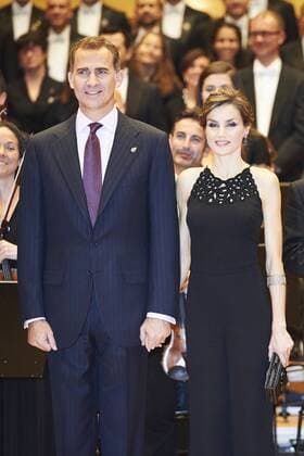 Oct. 22, 2015 - Oviedo, Principado de Asturias, Spain - King Felipe VI of Spain, Queen Letizia of Spain attended XXIV Musical Week closing concert at the Principe Felipe Auditorium during the Princess of Asturias Awards 2014 on October 22, 2015 in Oviedo, Oviedo Spain  - ZUMAg15_