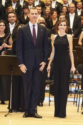 Oct. 22, 2015 - Oviedo, Principado de Asturias, Spain - King Felipe VI of Spain, Queen Letizia of Spain attended XXIV Musical Week closing concert at the Principe Felipe Auditorium during the Princess of Asturias Awards 2014 on October 22, 2015 in Oviedo, Oviedo Spain  - ZUMAg15_