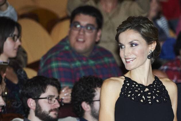 Oct. 22, 2015 - Gijon, Principado de Asturias, Spain - Queen Letizia of Spain during a tribute to US filmmaker Francis Ford Coppola at the Jovellanos Theatre in Gijon, on October 22, 2015 on the eve of the Princess of Asturias awards ceremony. Gijon Spain  - ZUMAg15_