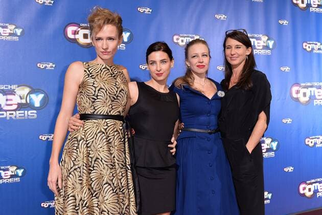 Der Deutsche Comedy Preis am 20.10.2015 in den MMC Studios in Köln v.l.n.r.: Adina Vetter, Martina Ebm, Nina Proll, Maria Köstlinger xTTx