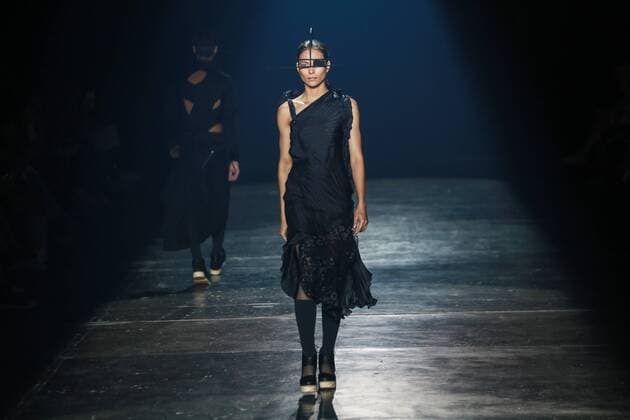 Oct. 22, 2015 - Sao Paulo, Brazil - Model presents creations of Lino Villaventura during the 2016 Winter collection of the Sao Paulo Fashion Week. Sao Paulo Brazil - ZUMAp133