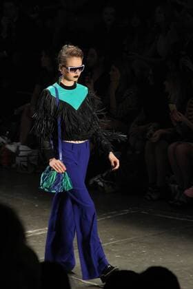 SAO PAULO, Brazil - 10 22 2015: Fashion Week WINTER 2016 - Parade Juliana Jabour during Fashion Week Winter 2016 held in Sao Paulo.  SaraxFernandes