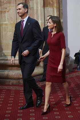 Oct. 23, 2015 - Oviedo, Principado de Asturias, Spain - King Felipe VI of Spain, Queen Letizia of Spain attended an audience with Princesa de Asturias Awards 2015 winners at the Reconquista Hotel on October 23, 2015 in Oviedo, Spain. Oviedo Spain  - ZUMAg15_