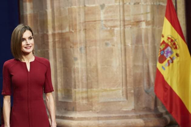 Oct. 23, 2015 - Oviedo, Principado de Asturias, Spain - Queen Letizia of Spain attended an audience with Princesa de Asturias Awards 2015 winners at the Reconquista Hotel on October 23, 2015 in Oviedo, Spain. Oviedo Spain  - ZUMAg15_