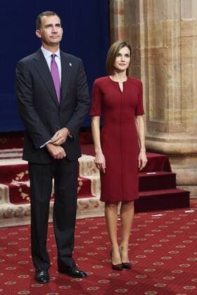 Oct. 23, 2015 - Oviedo, Principado de Asturias, Spain - King Felipe VI of Spain, Queen Letizia of Spain attended an audience with Princesa de Asturias Awards 2015 winners at the Reconquista Hotel on October 23, 2015 in Oviedo, Spain. Oviedo Spain  - ZUMAg15_