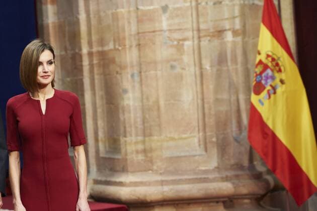 Oct. 23, 2015 - Oviedo, Principado de Asturias, Spain - Queen Letizia of Spain attended an audience with Princesa de Asturias Awards 2015 winners at the Reconquista Hotel on October 23, 2015 in Oviedo, Spain. Oviedo Spain  - ZUMAg15_