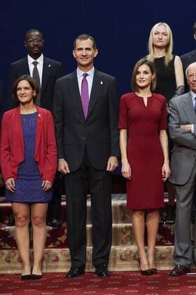 Oct. 23, 2015 - Oviedo, Principado de Asturias, Spain - King Felipe VI of Spain, Queen Letizia of Spain attended an audience with Princesa de Asturias Awards 2015 winners at the Reconquista Hotel on October 23, 2015 in Oviedo, Spain. Oviedo Spain  - ZUMAg15_