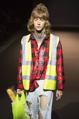 London, UK. 23 10 2015. The V&A presents a retrospective of designer Ashish in the Fashion in Motion series. Highlights from his collections of the last decade were presented in four free catwalk shows. Fashion in Motion: Ashish, V&A Museum, London, UK 