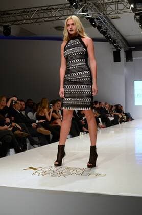 Oct. 23, 2015 - Athens, Greece - A model wears creation of Kathy Heyndels. Fashion designers present their creations during the 18th Athens Xclusive Designers Week Fashion event in Athens. Athens Greece - ZUMAp133