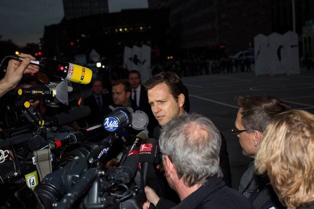 GER, Gala Deutsches Fussball Museum im Bild Oliver Bierhoff (Manager Deutsche Nationalmannschaft) im Gespräch mit Journalisten 23.10.2015, Deutsches Fussball Museum, Dortmund nordphotoxRauch
