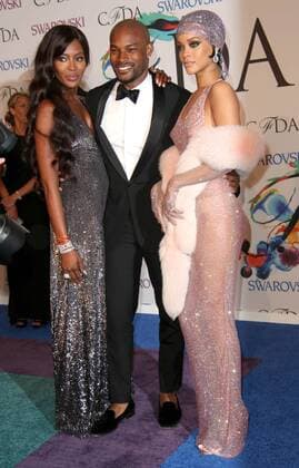 June 2, 2014 - New York, New York, U.S. - The 2014 CFDA Fashion Awards in collaboration with Swarovski.Alice Tully Hall, Lincoln Center, NYC.June 2, 2014.Photos by , Photos Inc 2014.NAOMI CAMPBELL, TYSON BECKFORD, RIHANNA - ZUMAms4