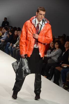 Oct. 24, 2015 - Athens, Greece - A model wears a creation of Marcello Niktas fashion designer. Fashion designers present their creations as part of 2nd Day of the 18th Athens Xclusive Designers Week fashion event in Athens. Athens Greece - ZUMAp133