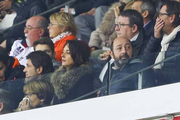 Kad Merad and Julia Vignali PEOPLE : Lille vs Marseille - Ligue 1 - 25 10 2015 GwendolineLeGoff Panoramic 