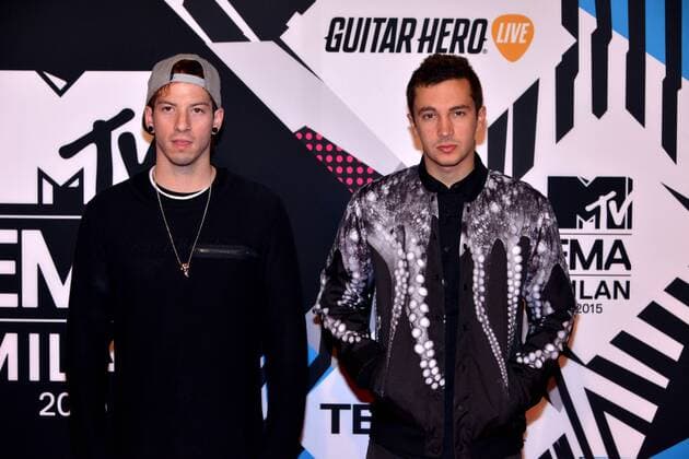 Milan MTV Europe Music Award s (EMA) 2015 Arrivals. Pictured: Twenty One Pilots  Comi Terenghi