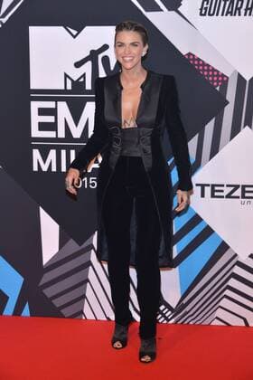 Milan MTV Europe Music Award s (EMA) 2015 Arrivals. Pictured: Ruby Rose  Comi Terenghi