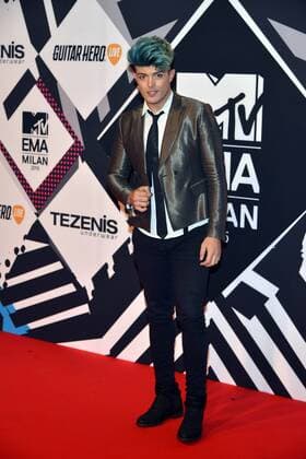 Milan MTV Europe Music Award s (EMA) 2015 Arrivals. Pictured: Te Kolors  Comi Terenghi