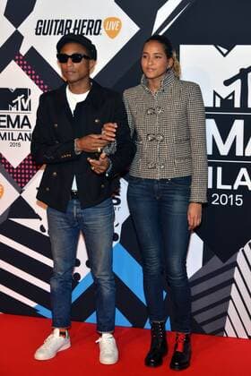 Milan MTV Europe Music Award s (EMA) 2015 Arrivals. Pictured: Pharrell Williams  Comi Terenghi