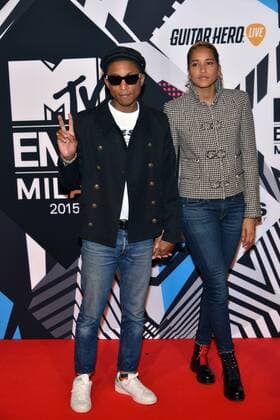 Milan MTV Europe Music Award s (EMA) 2015 Arrivals. Pictured: Pharrell Williams  Comi Terenghi