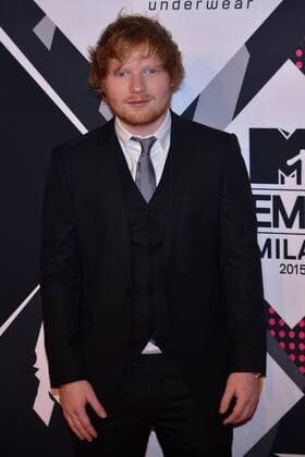 Milan MTV Europe Music Award s (EMA) 2015 Arrivals. Pictured: Ed Sheeran  Comi Terenghi