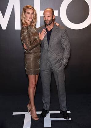 Feb. 20, 2015 - Hollywood, California, U.S. - Rosie Huntington-Whiteley & Jason Statham arrives for the Tom Ford Autumn Winter 2015 Womenswear Collection Presentation at Milk Studios. - ZUMAo05