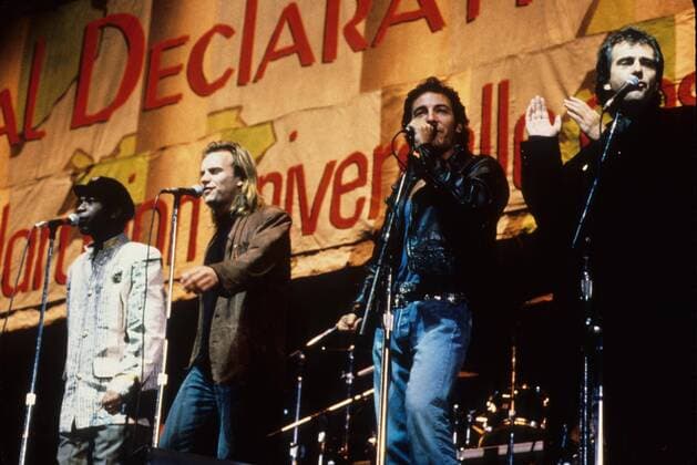 STING with Bruce Spring Steen 1988.f6986.Supplied by Photos, inc. - ZUMAg49